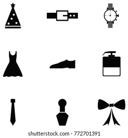 accessories icon set