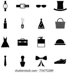 accessories icon set
