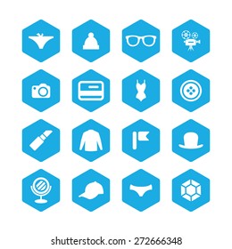accessories icons universal set for web and mobile