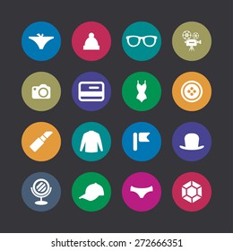 accessories icons universal set for web and mobile