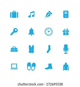 accessories icons universal set for web and mobile