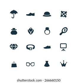 accessories Icons Vector set
