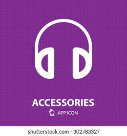 accessories line vector app web icon
