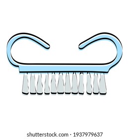 Accessories for manicure.
Manicure brush. Vector illustration.