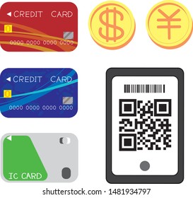 Accessories set necessary for cashless