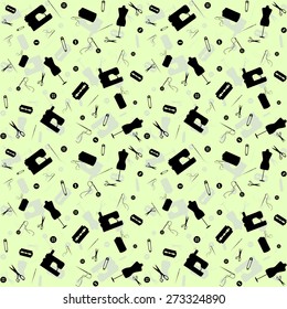 Accessories for sewing , vector illustration background