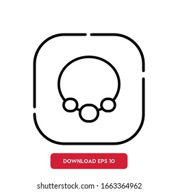 Accessories symbol, beauty salon outline vector icon. Modern, simple flat vector illustration for web site or mobile app