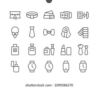 Accessories UI Pixel Perfect Well-crafted Vector Thin Line Icons 48x48 Grid for Web Graphics and Apps. Simple Minimal Pictogram Part 3-3
