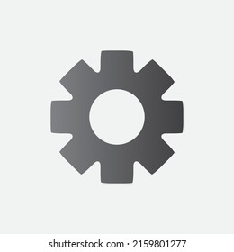 Accesorios Plantilla editable de color del icono del vector, símbolo del icono del engranaje 
signo vectorial aislado