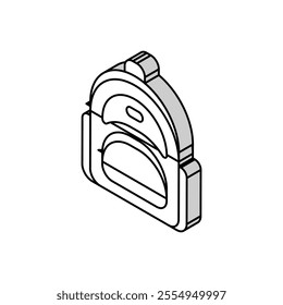 accessory bag woman isometric icon vector. accessory bag woman sign. isolated symbol illustration