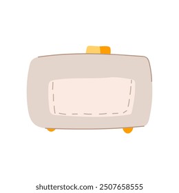 accessory clutch bag cartoon. evening elegant, chic compact, leather designer accessory clutch bag sign. isolated symbol vector illustration