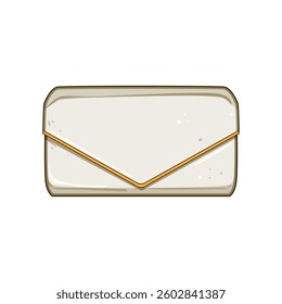 accessory clutch bag cartoon. hand evening, designer chic, elegant compact accessory clutch bag sign. isolated symbol vector illustration