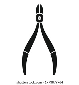 Accessory forceps icon. Simple illustration of accessory forceps vector icon for web design isolated on white background