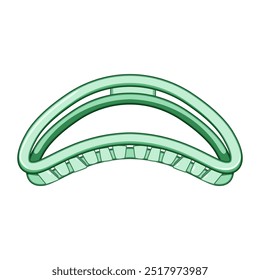 Zubehör Haarspange Cartoon. Mode-Stil, Schönheitspflege, Geflecht Pferdeschwanz Zubehör Haar Clip Zeichen. einzelne Symbol, Vektorgrafik