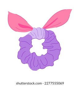 accessory hair scrunchies cartoon. accessory hair scrunchies sign. isolated symbol vector illustration