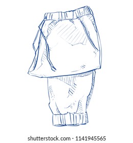 Accessory. Mens clothing. Vector.