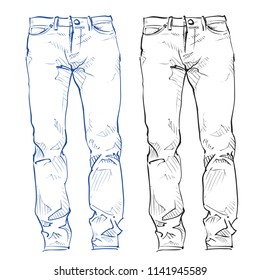 Accessory. Mens clothing. Vector.