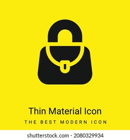 Accessory minimal bright yellow material icon