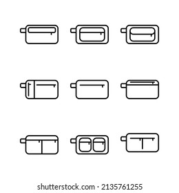 Accessory pouch bag, Vector illustration eps.10