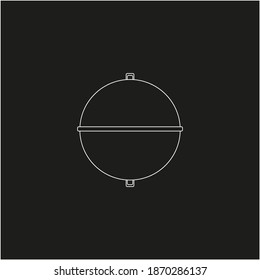accessory rod for fishing with rod. illustration for web and mobile design.