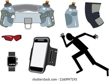 Accessory of the running man.