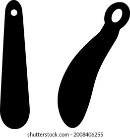 Accesorio para zapatos. Cuchara de zapatos.