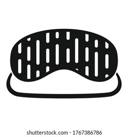 Schlafmaske für Zubehör. Einfache Illustration von zusätzlich vorhandener Schlafmaske, Vektorsymbol für Webdesign einzeln auf weißem Hintergrund