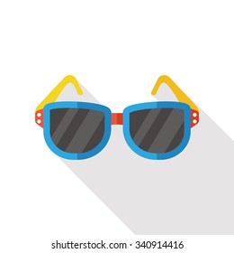 accessory sunglasses flat icon