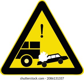 Área de accidentes, Galería de todos los signos de advertencia, señales de tráfico en China