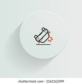 accident car insurance icon vector design