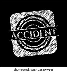 Accident chalk emblem