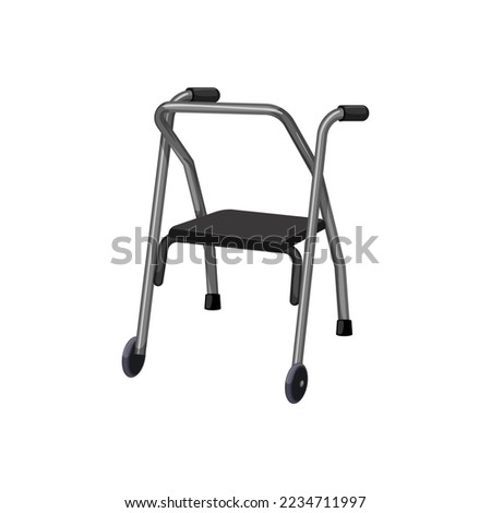 accident crutch medical cartoon. accident crutch medical sign. isolated symbol vector illustration