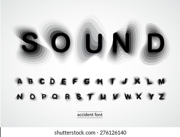 Accident font