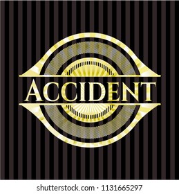 Accident gold emblem