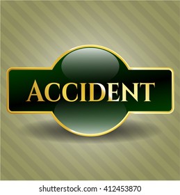 Accident gold emblem
