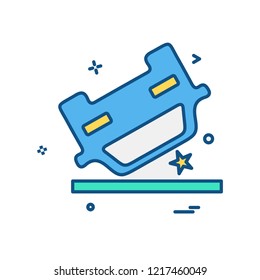 Accident icon design vector