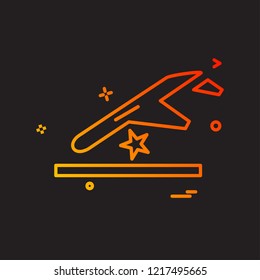 Accident icon design vector