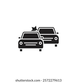 Accident icon Line Art Logo set