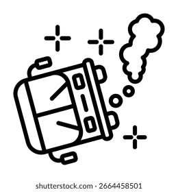Accident Icon Line Style Vector Illustration