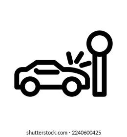 accident icon or logo isolated sign symbol vector illustration - high quality black style vector icons
