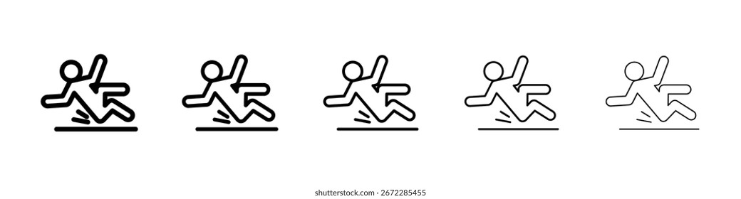 Accident icon for mobile concept and web design.