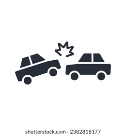accident icon. vector.Editable stroke.linear style sign for use web design,logo.Symbol illustration.