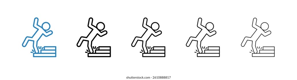 Accident icons collection vectors for web ui
