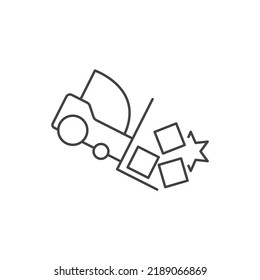 Accident icons  symbol vector elements for infographic web