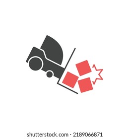 Accident icons  symbol vector elements for infographic web