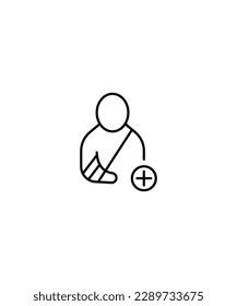 accident icon,vector best line icon.