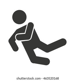 Person Falling Off Loading Dock Icon Stock Vector (Royalty Free) 258317765