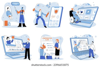 Accident insurance vector illustration. Health insurance is financial guardian, standing vigilant against specter medical costs Safety is heartbeat accident insurance, promise to mend