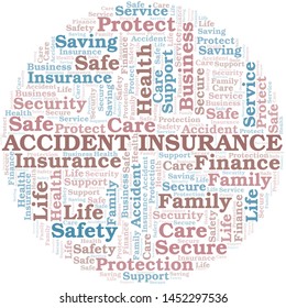 Accident Insurance Word Cloud Vector Made Stock Vector (Royalty Free ...