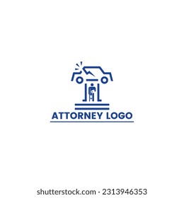 Accident Lawyer Vector logo, Attorney logo, icon